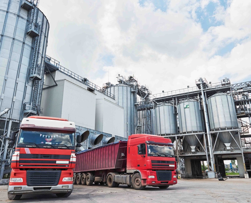 Agricultural Silo - Building Exterior, Storage and drying of grains, wheat, corn, soy
